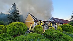 Scheunenbrand in Neuberg